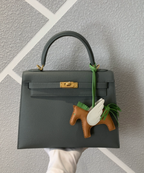 에르메스 켈리백25 그린 금장 앱송